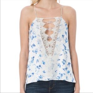 Cami NYC lace silk cami floral